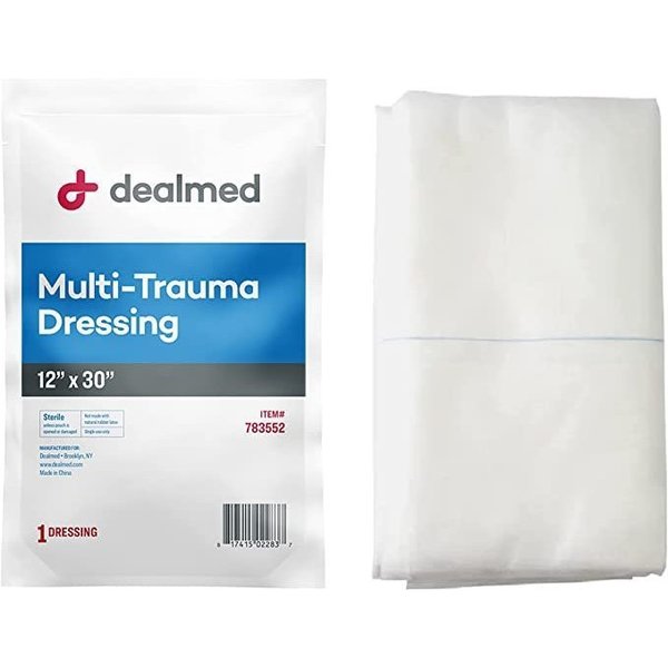 Dealmed Trauma Dressing 12 X 30" Sterile, Ea, 25/Cs, 25PK 783552